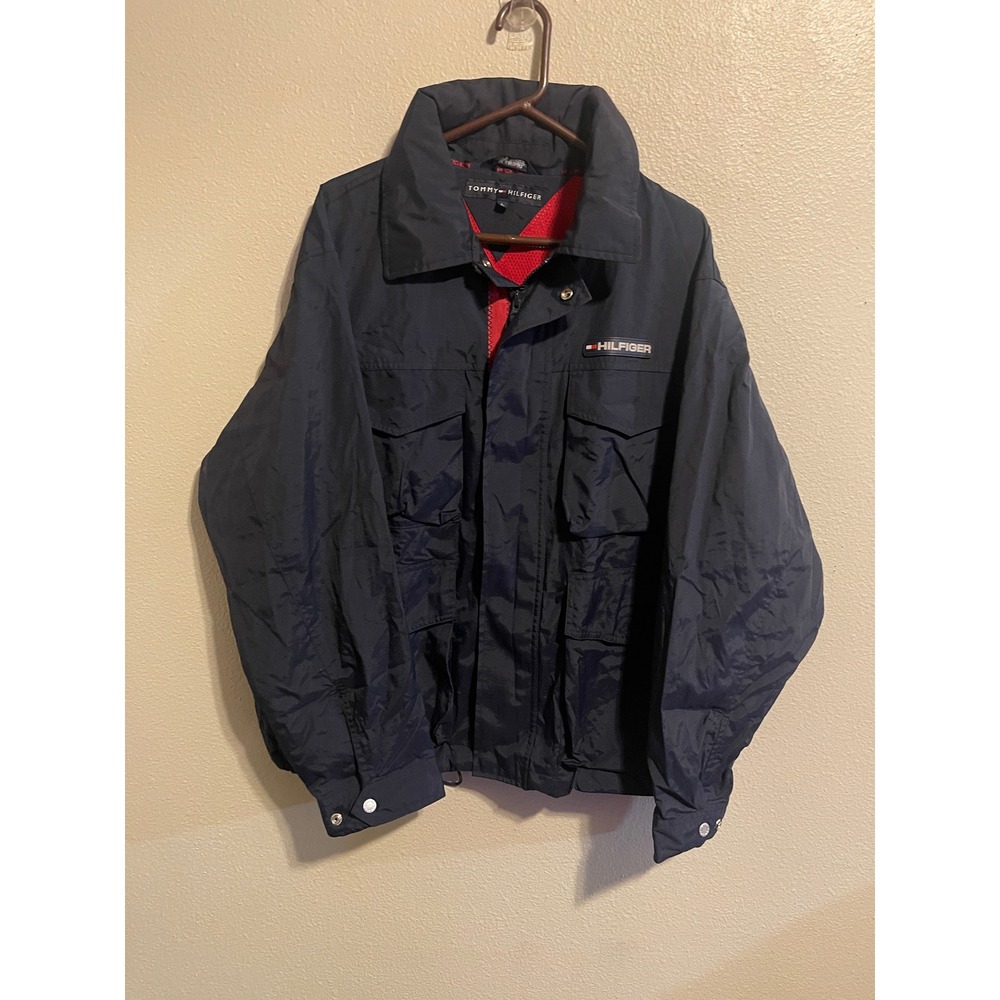 Tommy Hilfiger‎ Men Navy Blue Lightweight Zip Up Jacket L